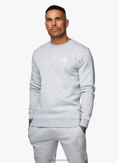bărbați Gym King marnă cenușie hanoracul fleece fundamental îmbrăcăminte 4R8D6201